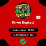 Monetized YouTube Channel for sale - Driver Engkeul, 21,900 Subscribers, 7M+ Views, Organic Growth