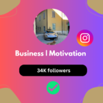 Buy Instagram Account with 34K Followers, Business & Motivation Niche