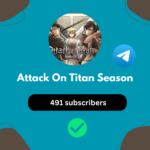 Buy Telegram Channel with 489 Subscribers, Attack on Titan Content