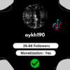 Buy TikTok Account France with 26K Followers, Monetized & Creativity Program Active