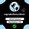 Buy TikTok Account – Segredos do Mundo | Monetized & Organic Growth