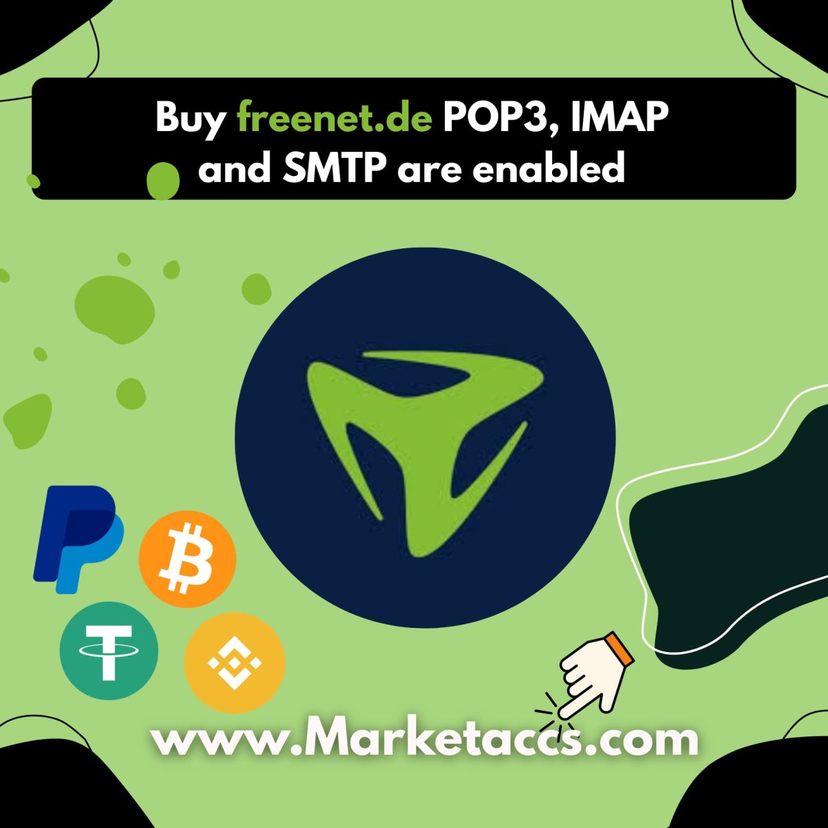 Buy freenet.de POP3, IMAP and SMTP are enabled