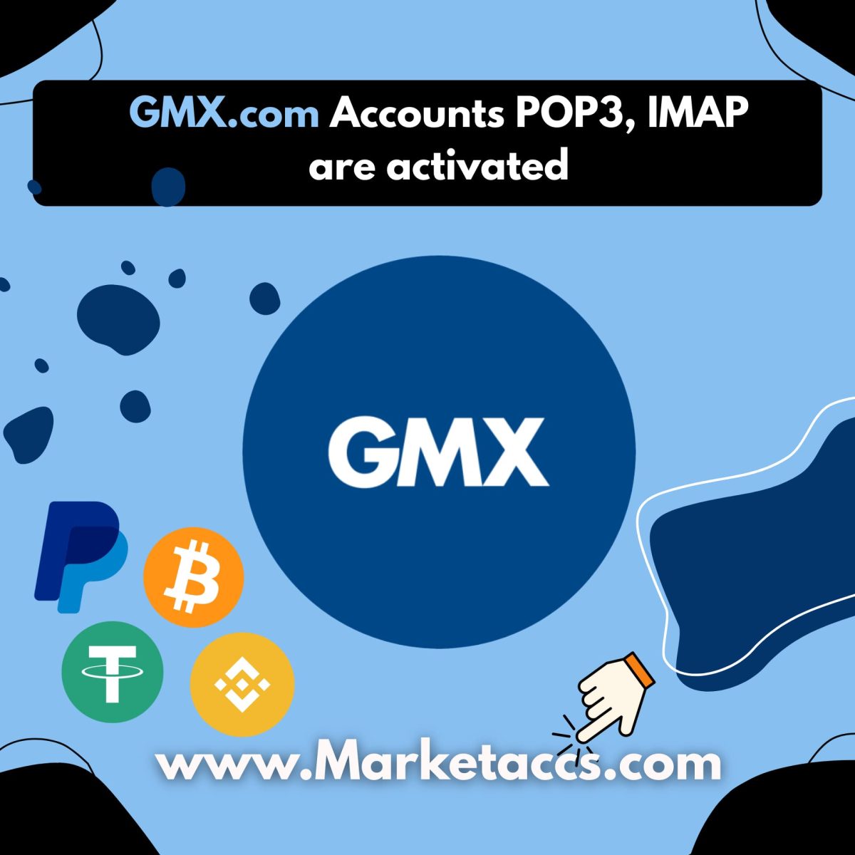 GMX.com Accounts POP3, IMAP are activated
