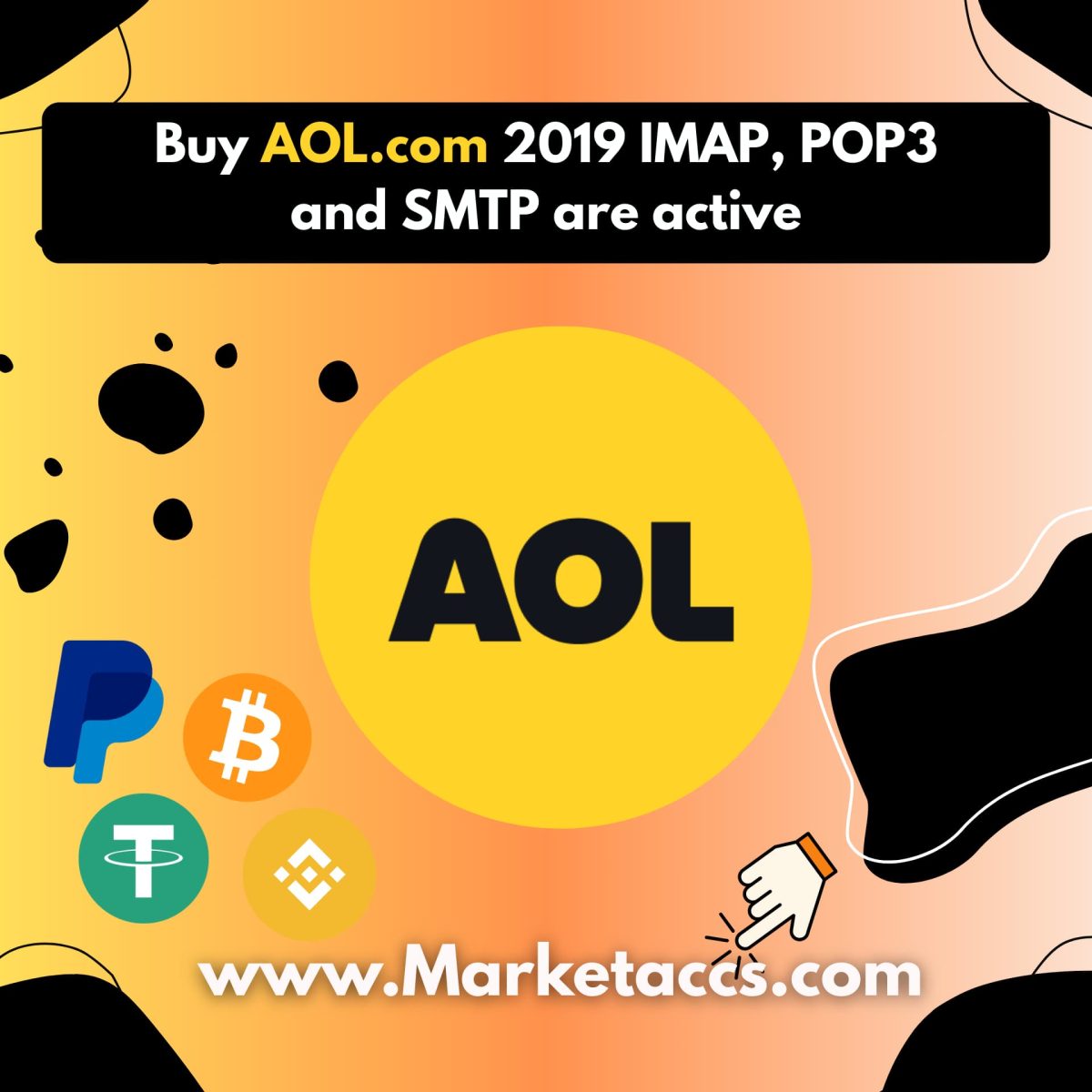 Buy 2019 AOL.com email accounts with active IMAP, POP3, and SMTP for full email protocol access
