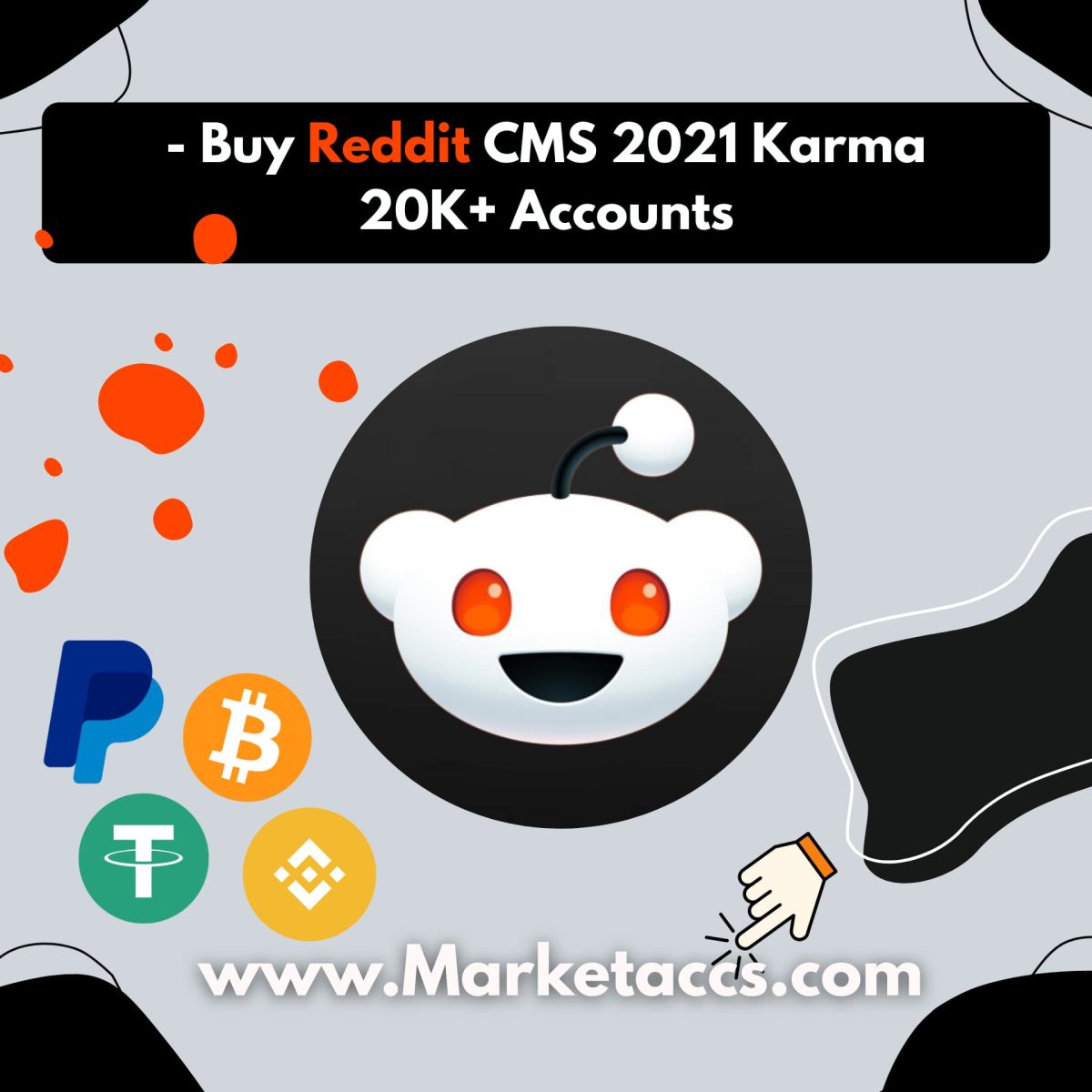 Buy 2021 Reddit CMS accounts with 20K+ karma for authority, marketing, and subreddit access