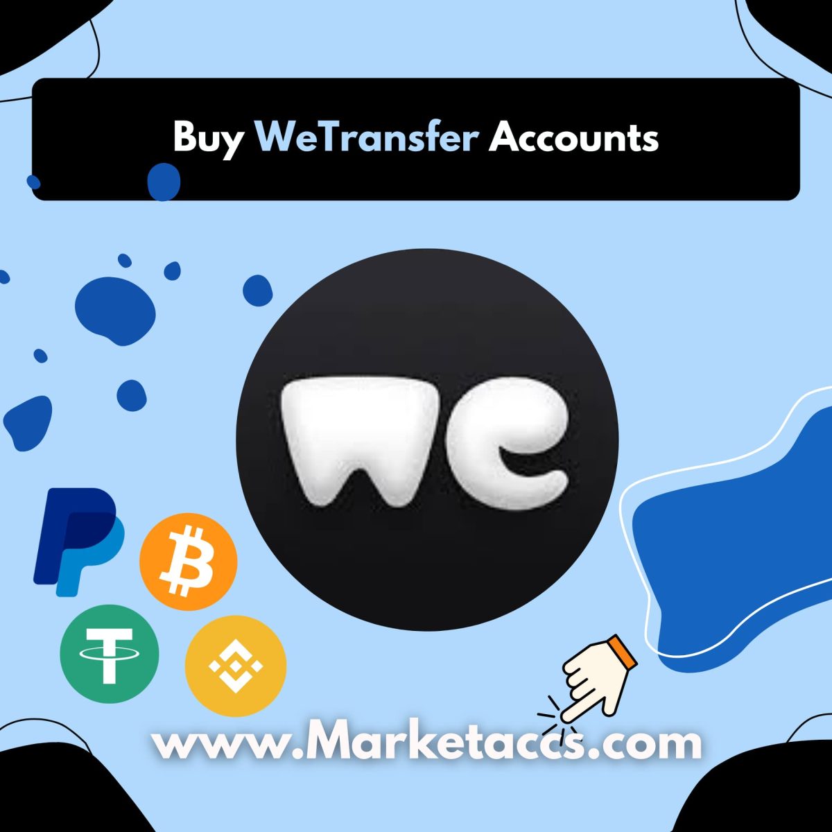 Buy WeTransfer accounts for fast, secure, and anonymous file sharing and transfers