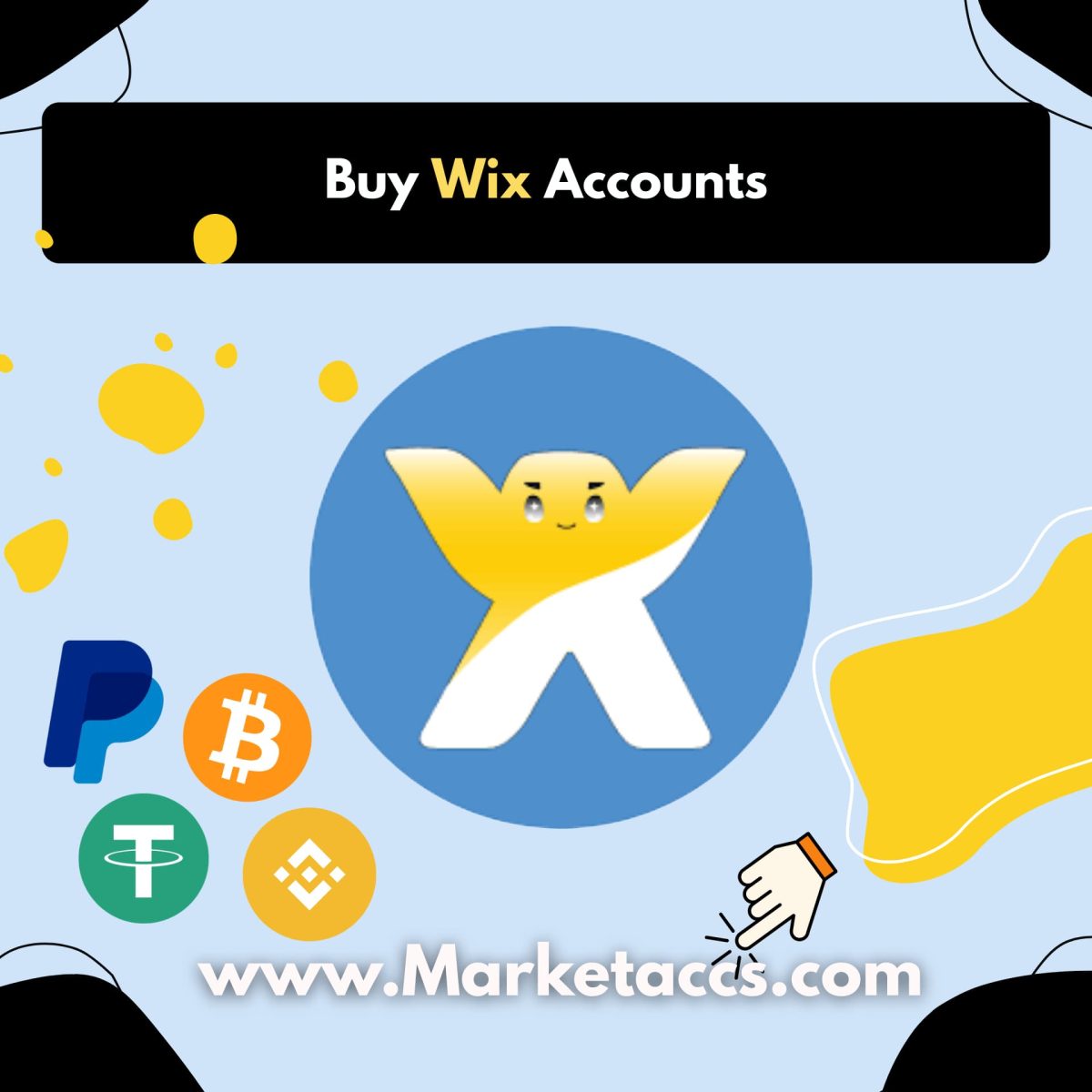 Buy Wix accounts for website creation, eCommerce, blogging, and custom domain integration